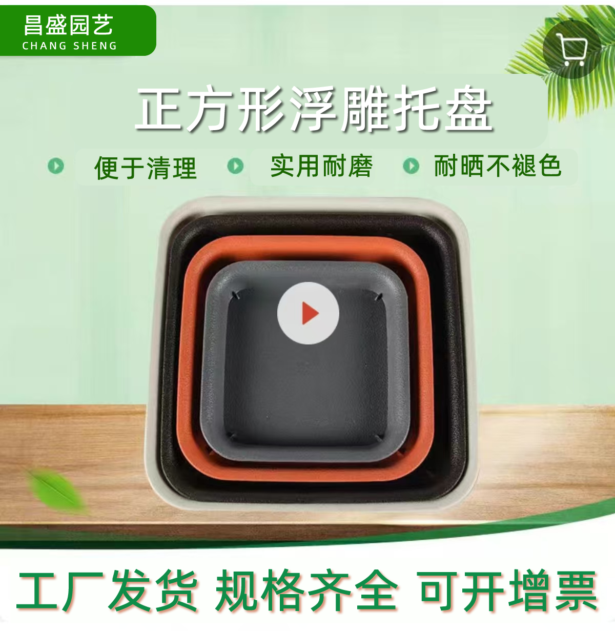 Thick Square Saucer